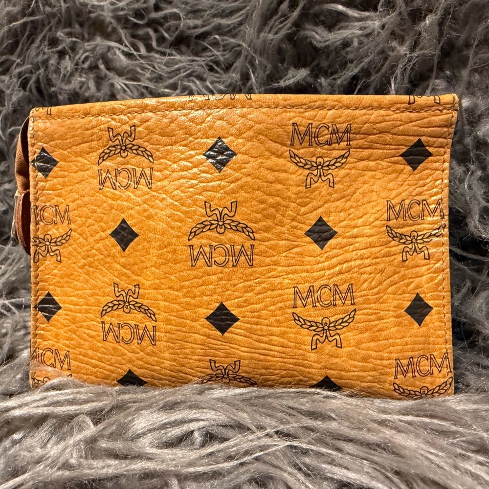 Vintage MCM Leather cosmetic bag